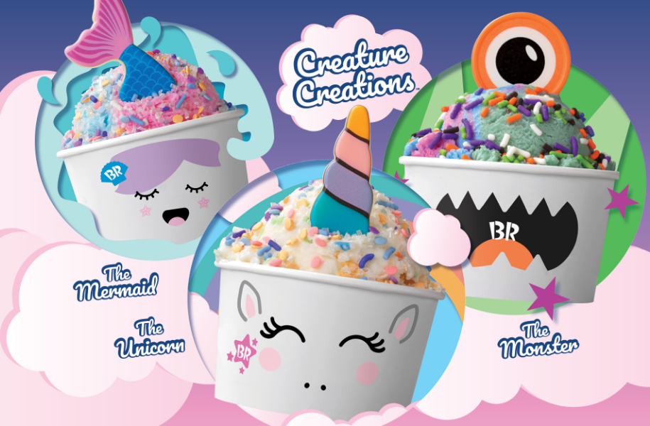 Baskin-Robbins’ New Creature Creations™ Bring Your Favorite Ice Cream to Life with Three Imaginative Characters