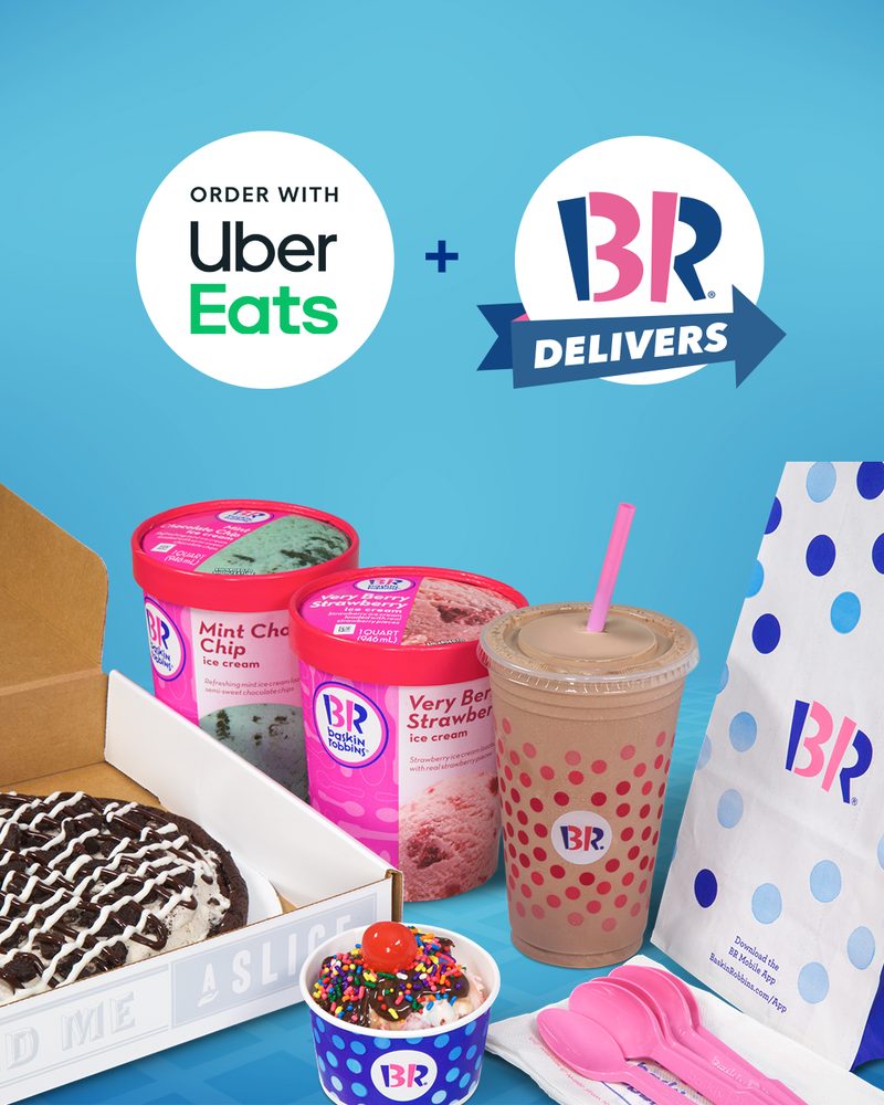 Baskin-Robbins Teams Up with Uber Eats to Expand Delivery Options Nationwide