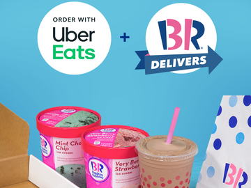 Baskin-Robbins Teams Up with Uber Eats to Expand Delivery Options Nationwide
