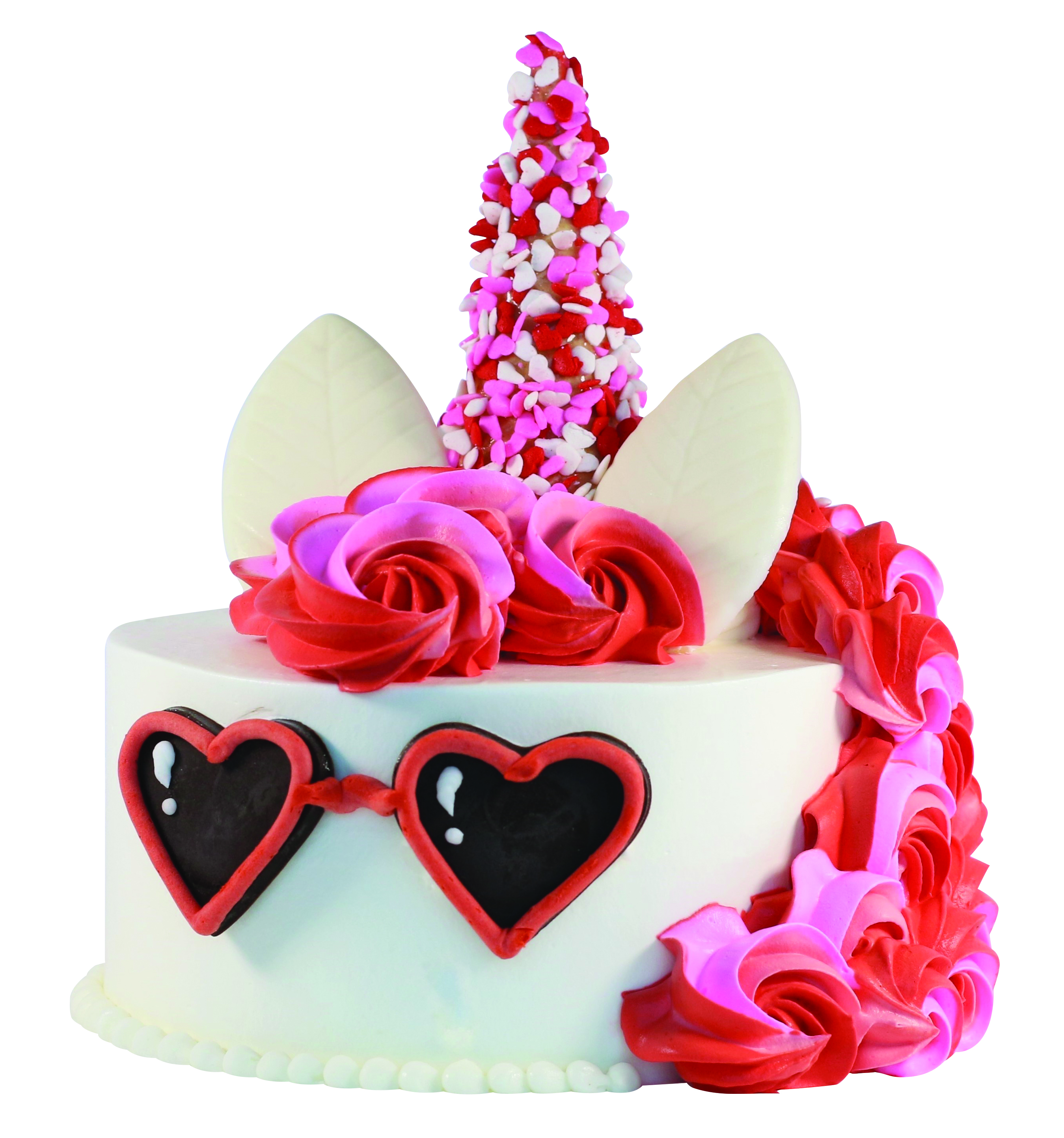 Valentine's Day Unicorn Cake