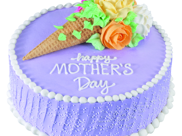 Mother's Day Floral Cone Boquet Cake