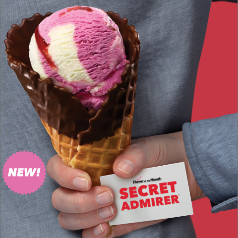 Meet the Perfect Valentine’s Day Pair: Baskin-Robbins’ Box of Chocolates Cake and February Flavor of the Month, Secret Admirer™