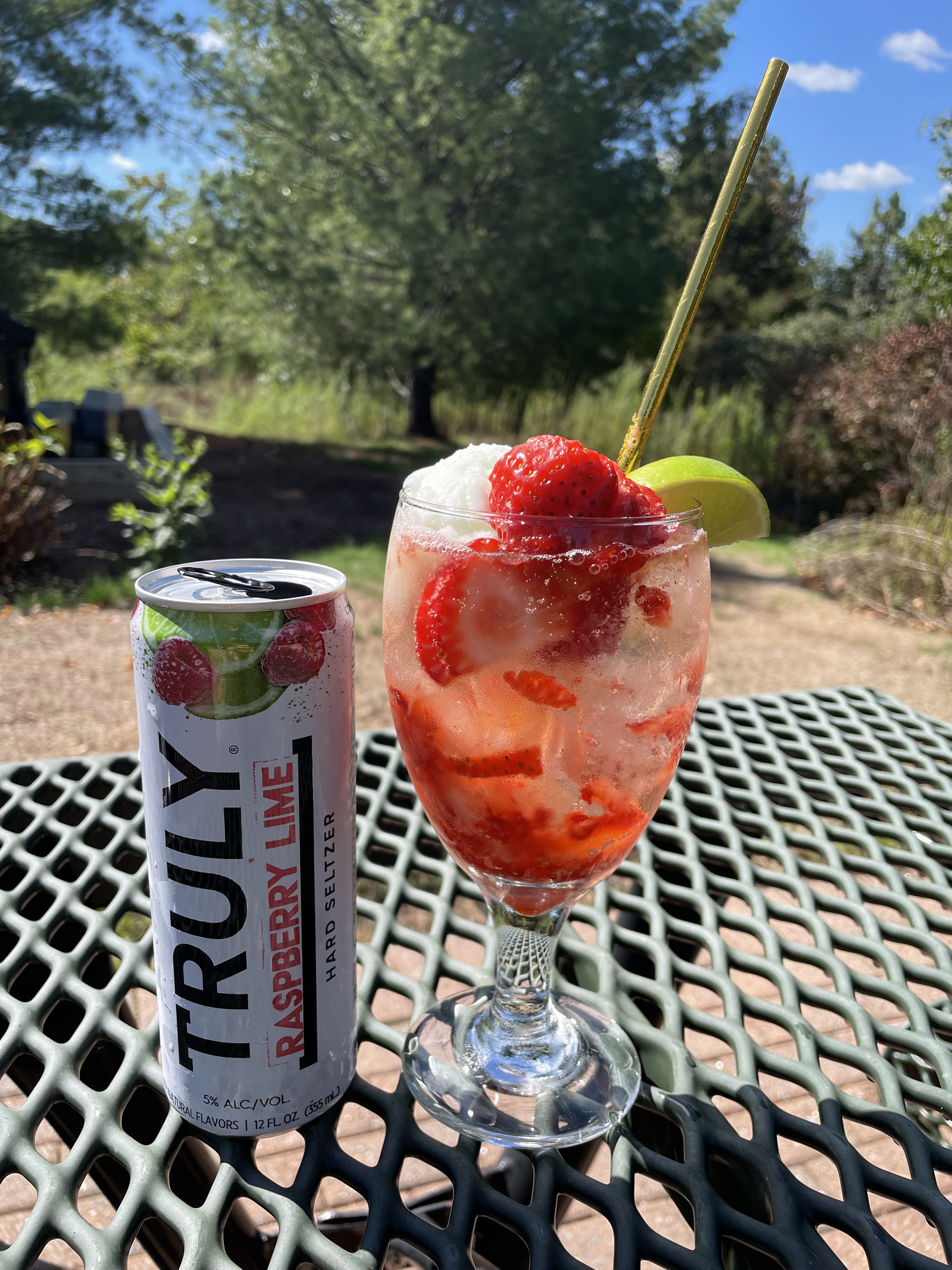 Muddled Berry Lime Daquiri Ice