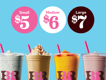 Get Your Straws Ready: All Baskin-Robbins Frozen Beverages Are $5, $6 or $7 for Limited Time