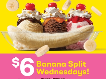 $6 Banana Split Wednesdays in March 