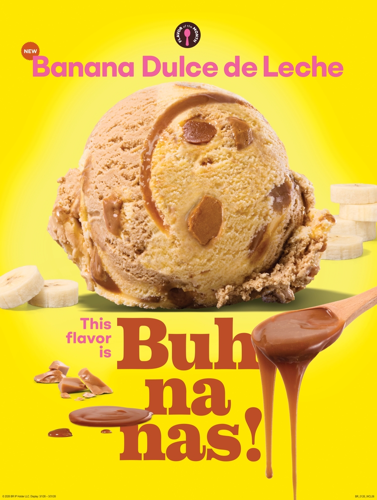Go Bananas for Baskin-Robbins® this March! Brand Debuts New Banana Dulce de Leche Flavor of the Month & $6 Banana Split Wednesdays  