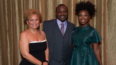 Board President and Gala Co-Chair Debra Lee, Artistic Director Robert Battle and Honorary Chair Brandy Norwood