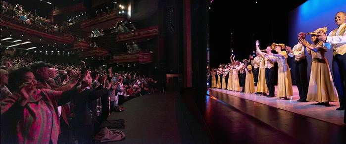 Alvin Ailey American Dance Theater bows after performing Revelations in South Africa