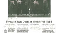 The New York Times - Forgotten Score Opens an Unexplored World