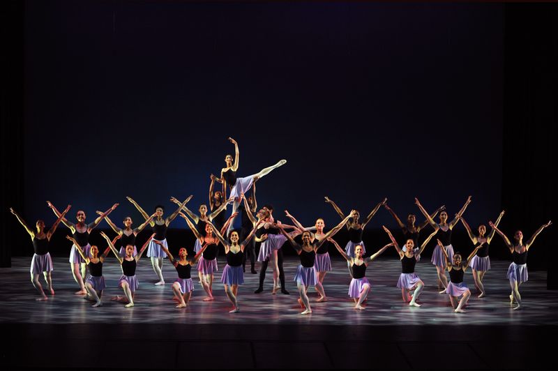 Students of The Ailey School in 'Divertimento' by Pedro Ruiz