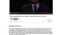 YouTube - Presidential Medal Of Freedom Recipient - Robert Battle on Behalf of Alvin Ailey