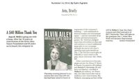The New York Times - A $40 Million Thank You 