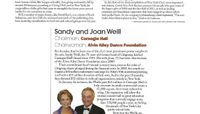 Crain's - The Culture Club:  Sandy and Joan Weill