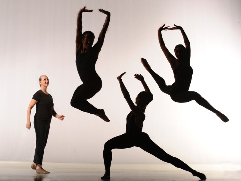 Ana Marie Forsythe with The Ailey School students