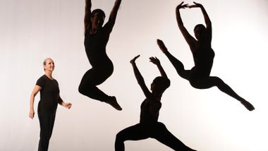 Ana Marie Forsythe with The Ailey School students