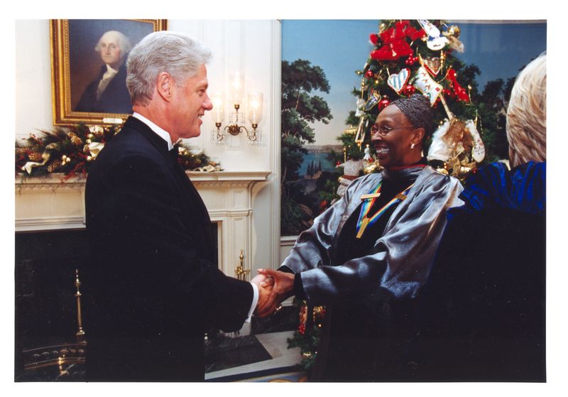 Judith Jamison with Bill Clinton at Kennedy Center Honors