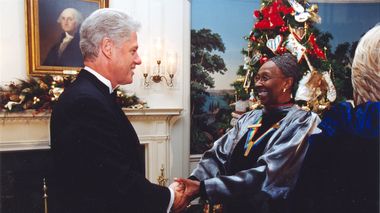Judith Jamison with Bill Clinton at Kennedy Center Honors
