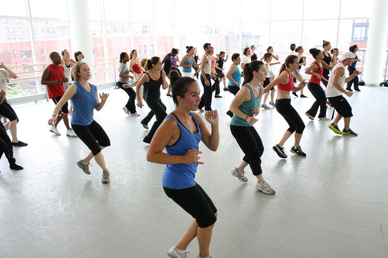 Zumba class at Ailey Extension