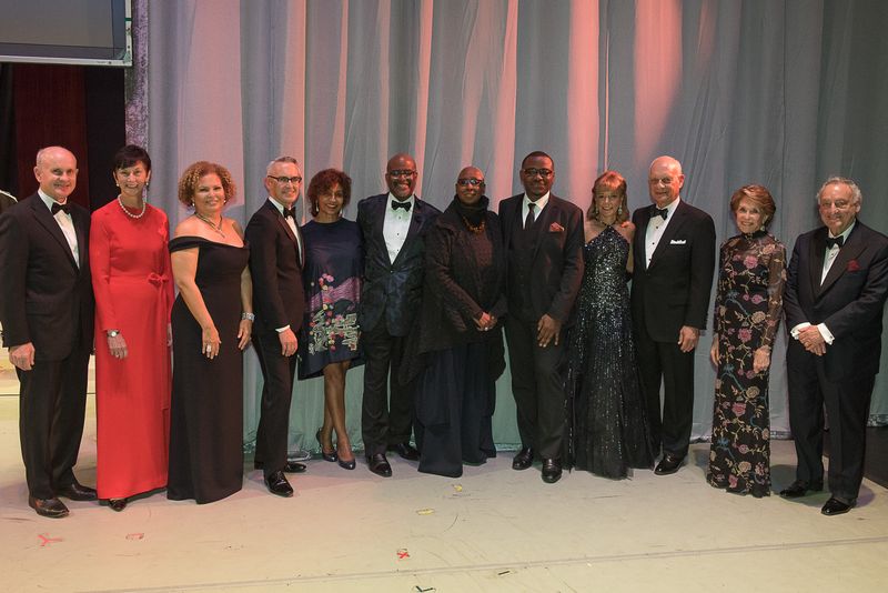 Exec. Dir. Bennett Rink, Artistic Dir. Emerita Judith Jamison, Artistic Dir. Robert Battle, and Gala Co-Chairs