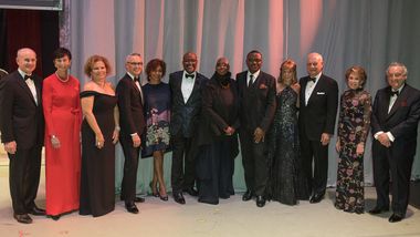 Exec. Dir. Bennett Rink, Artistic Dir. Emerita Judith Jamison, Artistic Dir. Robert Battle, and Gala Co-Chairs