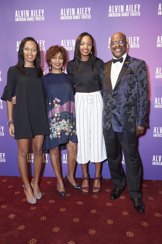Gala Co-Chairs Almaz and Marc S. Strachan with daughters