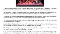 WBAL TV - Dance Theater Returns To Baltimore After Riots Forced Cancellation