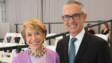 Board Chair Emerita Joan H. Weill and Executive Director Bennett Rink