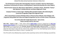 Alvin Ailey American Dance Theater Artistic Director Robert Battle Announces Program For Return To Arsht Center Stage February 23 - 26