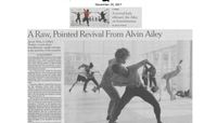 The New York Times - A Raw, Pointed Revival From Alvin Ailey
