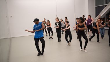 Ailey Extension Hip Hop Class with Antonio Jefferson. Photo by Christopher Duggan. 