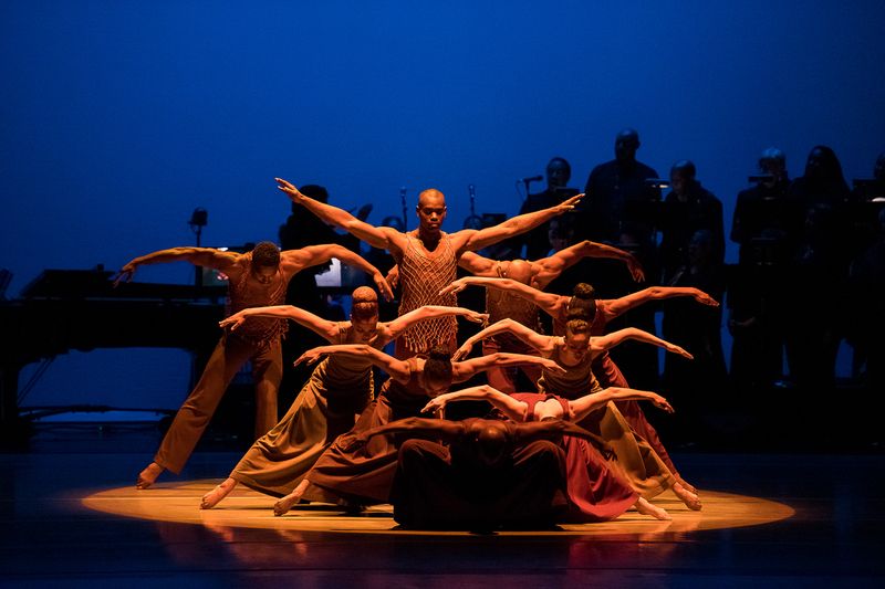 Alvin Ailey American Dance Theater in Alvin Ailey's Revelations with live music