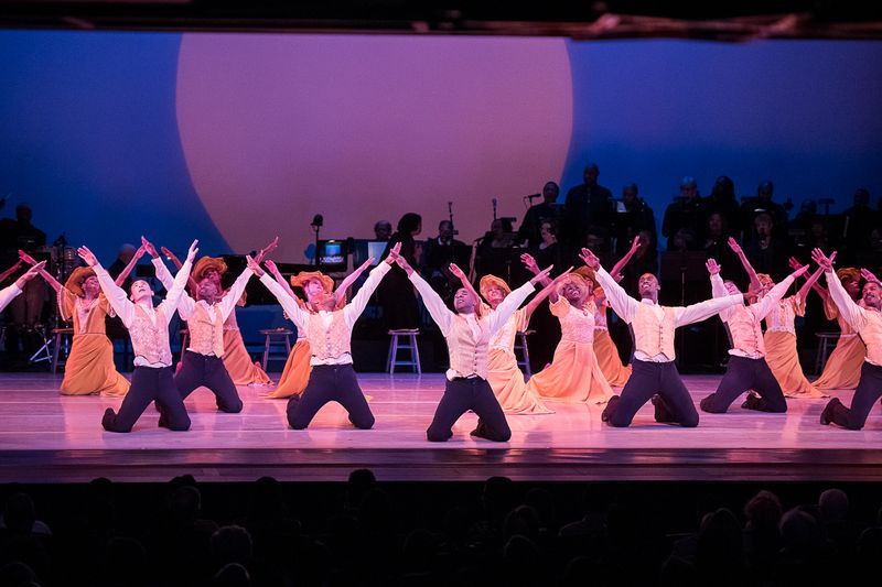 Alvin Ailey American Dance Theater in Alvin Ailey's Revelations with live music