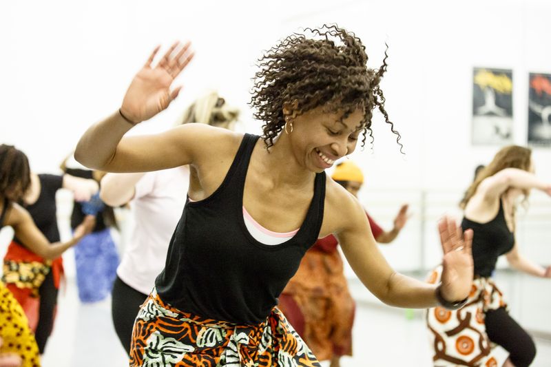 West African class at Ailey Extension