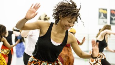 West African class at Ailey Extension