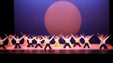Alvin Ailey American Dance Theater in Alvin Ailey's Revelations. Photo by Donna Ward