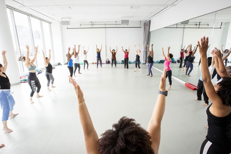Afro Flow Yoga with Pilin Anice at Ailey Extension. Photo by Christian Miles