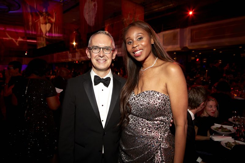 Ailey's Executive Director Bennett Rink and board member Joy Altimare at Ailey's 2019 Opening Night Gala