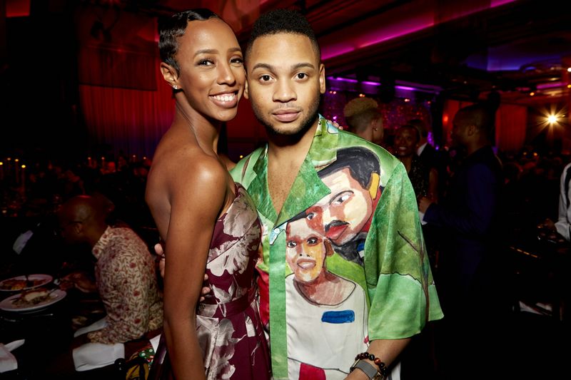 Alvin Ailey American Dance Theater's Courtney Celeste Spears and Ryan Jamaal Swain at Ailey's 2019 Opening Night Gala
