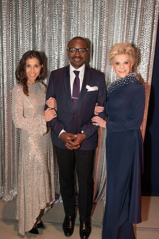 Board Member Gillian Wynn, Ailey's Artistic Director Robert Battle and Honoree Elaine Wynn at Ailey's 2019 Opening Night Gala