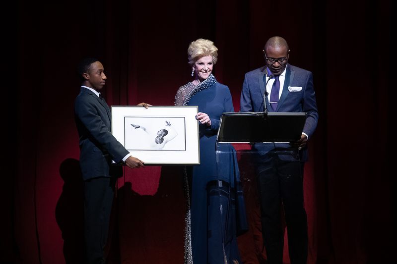Honoree Elaine Wynn and Ailey's Artistic Director Robert Battle at Ailey's 2019 Opening Night Gala