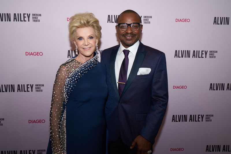 Honoree Elaine Wynn and Ailey's Artistic Director Robert Battle at Ailey's 2019 Opening Night Gala