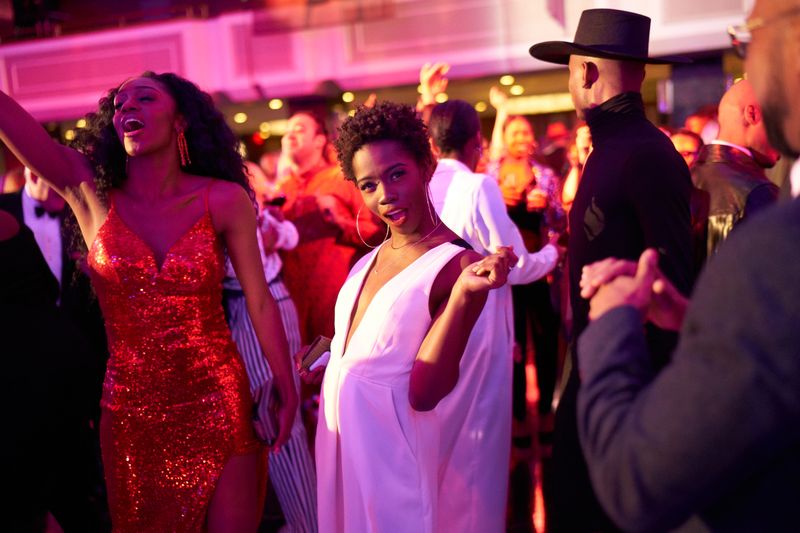 Alvin Ailey American Dance Theater's Corrin Rachelle Mitchell and Jessica Pinkett