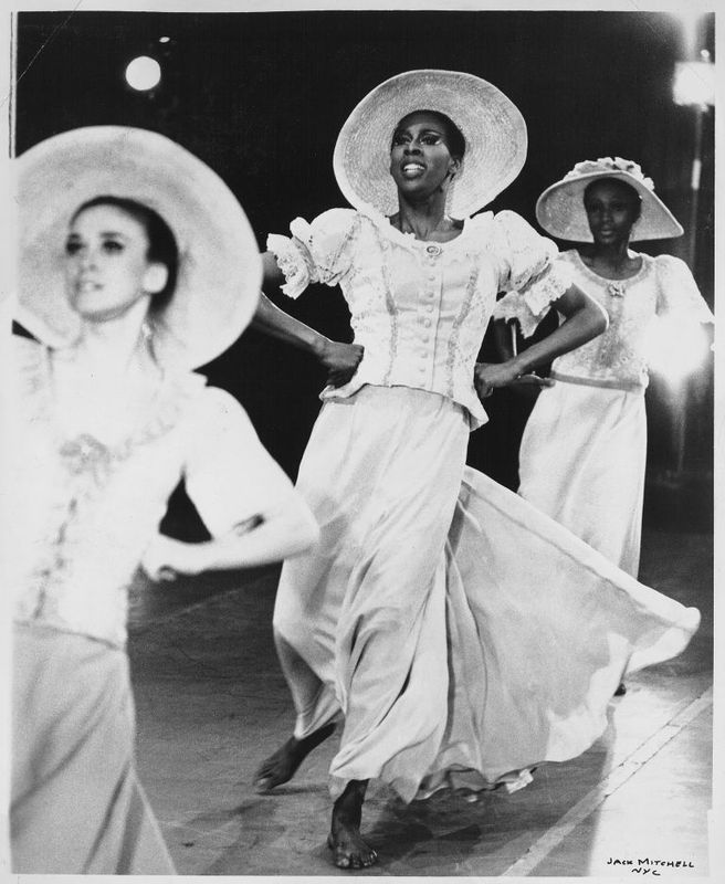 Linda Kent, Judith Jamison and Sylvia Waters in Alvin Ailey's Revelations. Photo by Jack Mitchell. (©) Alvin Ailey Dance Foundation, Inc. and Smithsonian Institution