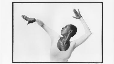 Judith Jamison in Alvin Ailey's Cry. Photo by Jack Mitchell.  (©) Alvin Ailey Dance Foundation Inc. and Smithsonian Institution