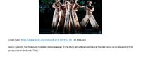 WNYC - Jamar Roberts, The First Resident Choreographer At Alvin Ailey