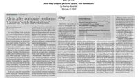 The Atlanta Journal-Constitution - Alvin Ailey Company Performs 'Lazarus' With 'Revelations'
