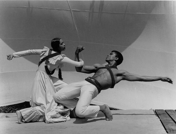 Carmen de Lavallade and Alvin Ailey at Jacobs Pillow in 1961. Photo by John Lindquist