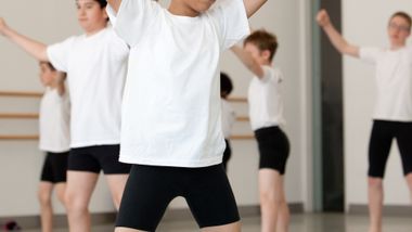 The Ailey School Athletic Boys in West African class