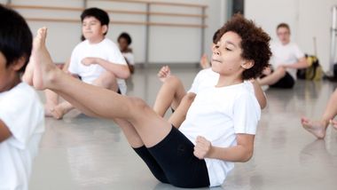 The Ailey School Athletic Boys in West African class