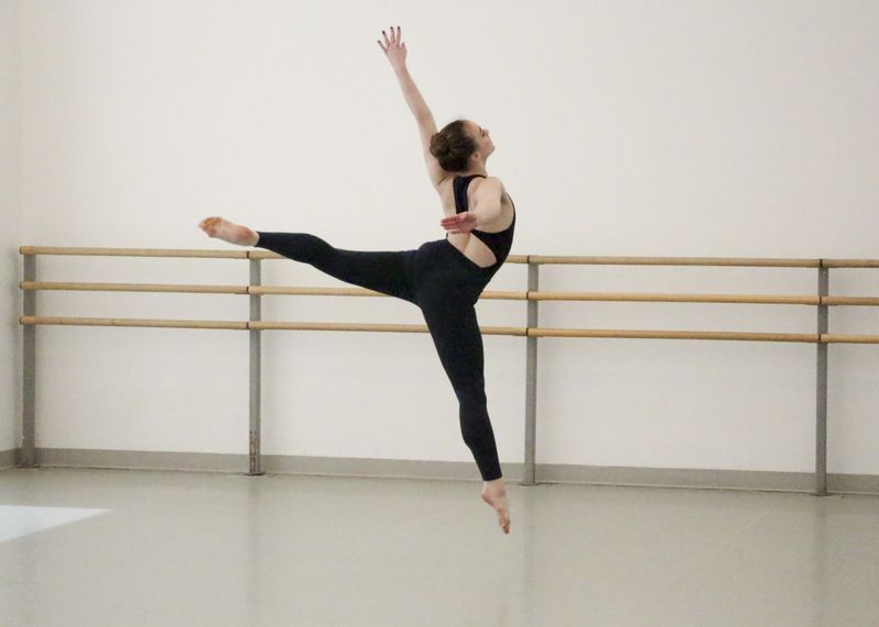 Student of The Ailey School during Amy Hall Garner's New Directions Choreography Lab Showing